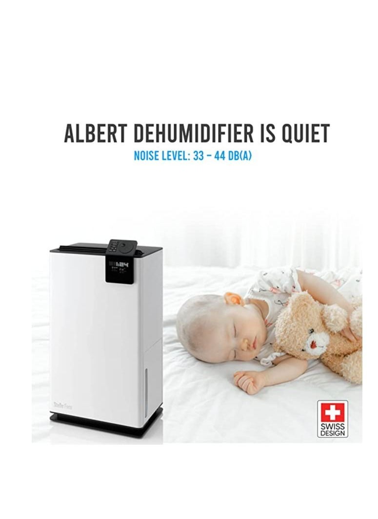 Stadler - Swiss Design Dehumidifier 20L per Day with Digital 24 hour timer 5 liter Water Tank with Automatic Handle Swing Mode for Equal Distribution Hygrometer  Ideal for big rooms up to 70m2 - Image 1