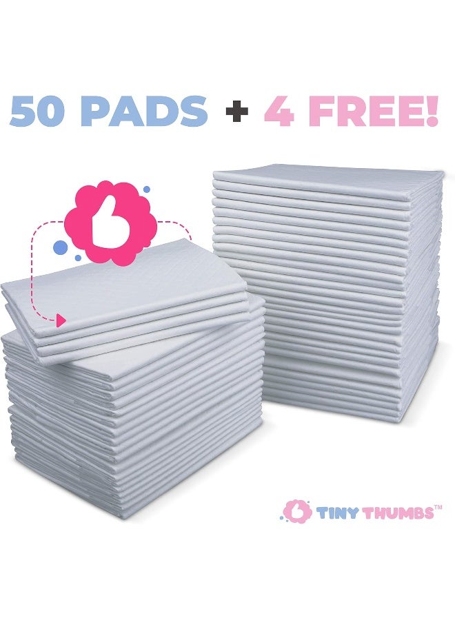 TINY THUMBS Disposable Changing Pads for Baby (54 Pack) - Image 2