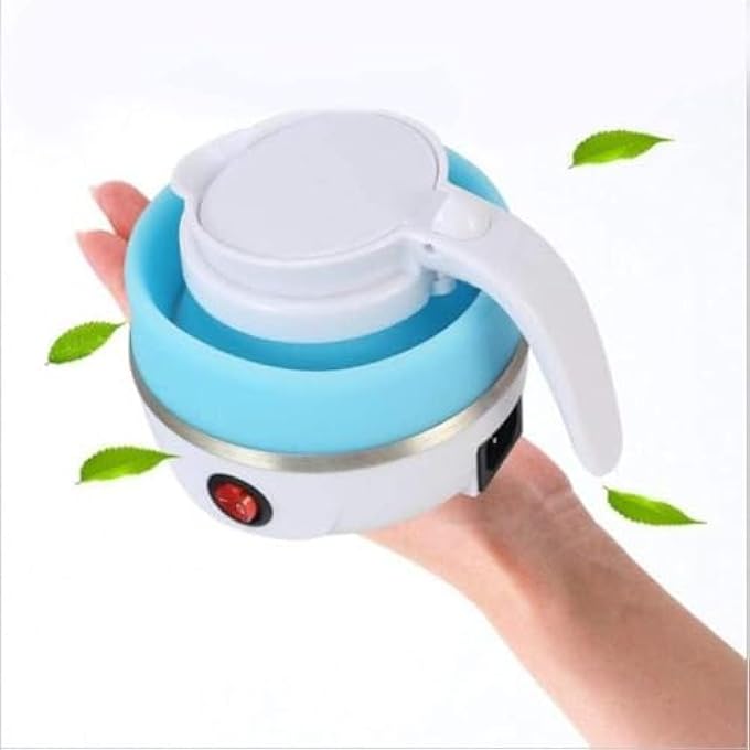 Silk Route Foldable Mini Travel Electric Kettle Portable Outdoor Winter Food Grade Silicone Household Power Separable Safe Convenient Quick Multipurpose Utility Tool - Image 4