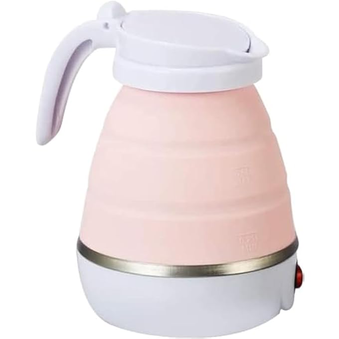 Silk Route Foldable Mini Travel Electric Kettle Portable Outdoor Winter Food Grade Silicone Household Power Separable Safe Convenient Quick Multipurpose Utility Tool - Image 1