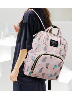 General Backpack Multifunctional Large Capacity Mommy Bag Nylon Mother and Baby Backpack Travel Backpack (Rabbit)  - Image 1