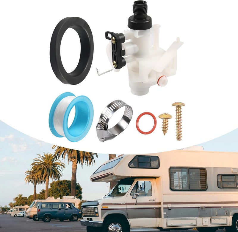 Leak Toilet Water Valves Set Ensures Stable Operate Motorhomes Repair Set Simple Installs for Trailers Use Leakage Part - Image 2