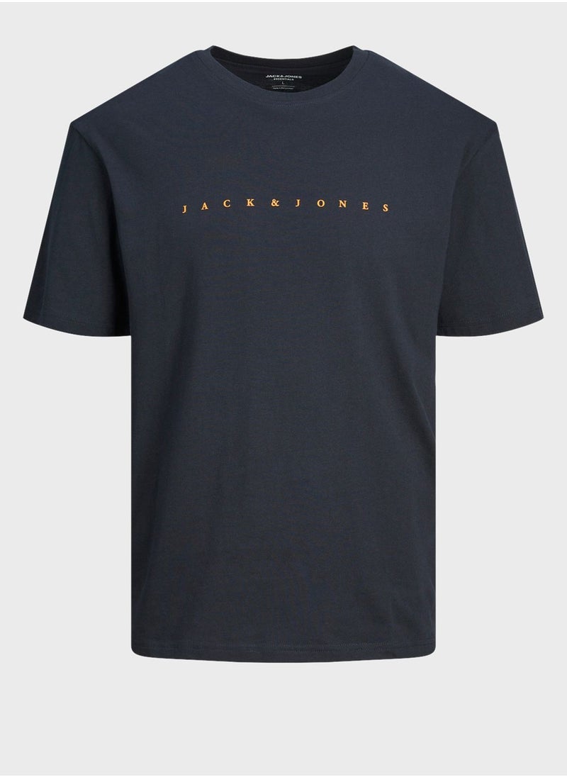 JACK & JONES - Plus Size ogo Crew Neck T-Shirt - Image 1