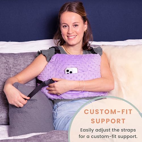 MOYOAMA Post Mastectomy Pillow –4 Pcs Protective Kit incl 1 Gel Pack, Seatbelt Cushion, Shower Lan- Breast Surgery Must Haves,Breast Reduction Recovery Supplies, Breast Augmentation,Post Op Essentials - Image 4