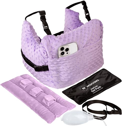 MOYOAMA Post Mastectomy Pillow –4 Pcs Protective Kit incl 1 Gel Pack, Seatbelt Cushion, Shower Lan- Breast Surgery Must Haves,Breast Reduction Recovery Supplies, Breast Augmentation,Post Op Essentials - Image 1