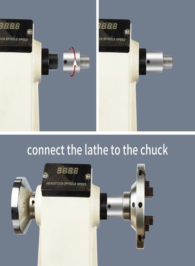 DEEFIINE Woodworking Lathe Headstock Spindle Adapter Convert 1-1/4''×8TPI to 1''×8TPI Thread Chuck Insert Adapter Turning Tool Accessories - Image 5