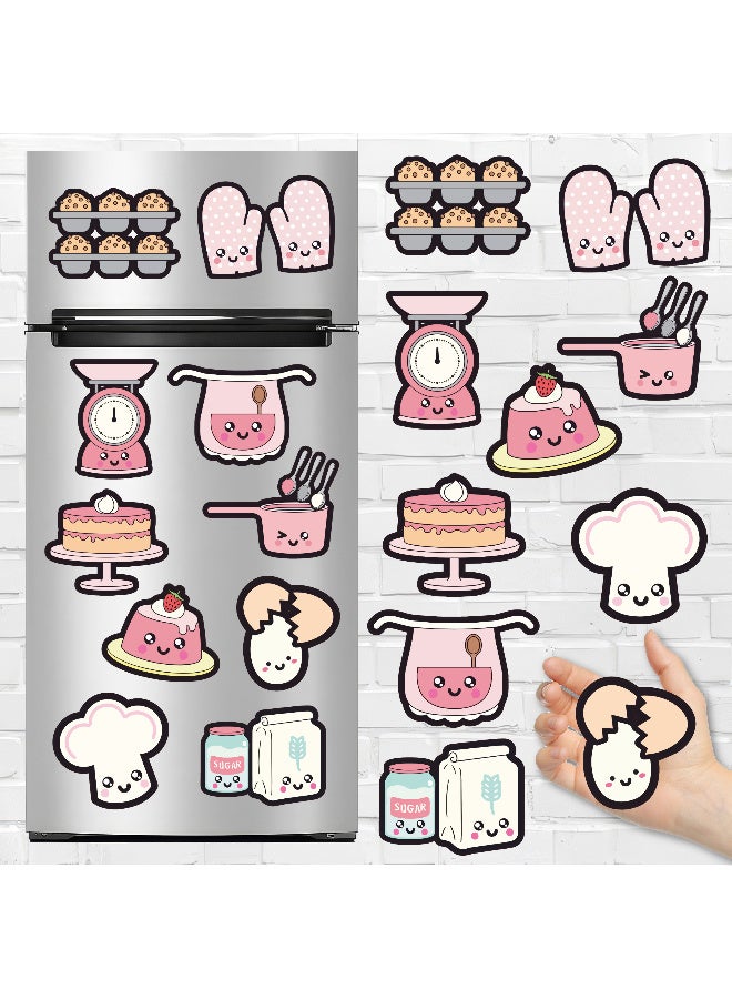 Fridge Magnet, Kawaii Chief Magnets Collection 11 Pieces, Magnetic Fridge Decor, Decorative Magnets, Strong Magnet, Magnetic Stickers, Fridge Magnet Set, Cute Refrigerator Magnets  - Image 1