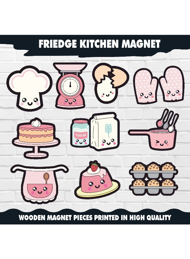 Fridge Magnet, Kawaii Chief Magnets Collection 11 Pieces, Magnetic Fridge Decor, Decorative Magnets, Strong Magnet, Magnetic Stickers, Fridge Magnet Set, Cute Refrigerator Magnets  - Image 3