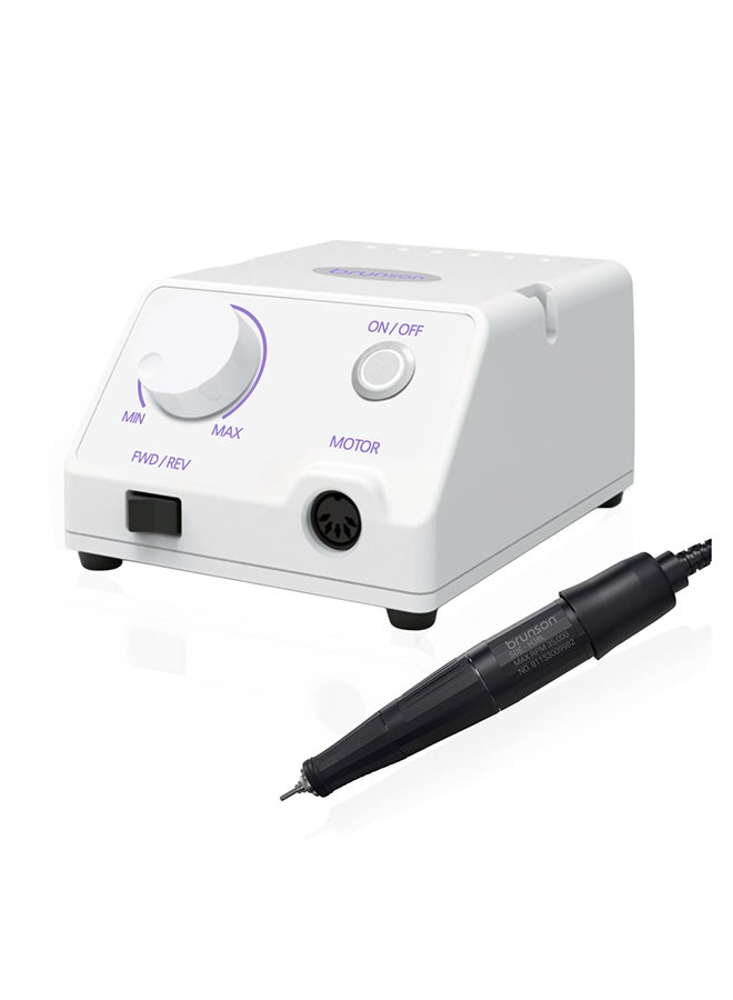 brunson Professional Sterling Pro Master Nail Drill Machine 35000Rpm With Black Handpiece