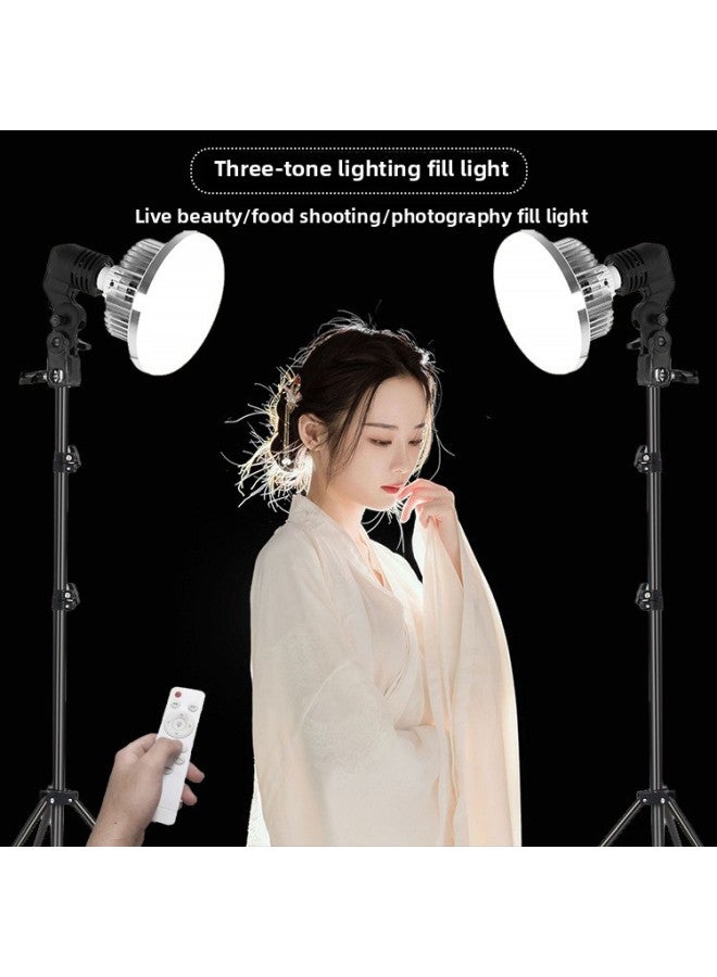 Soft Light Box Led Professional Photography Light Fill Light Three-color Dimming With Remote Control 85W 150W Electrodeless Dimming Frame-Color:55cm Bracket  - Image 3
