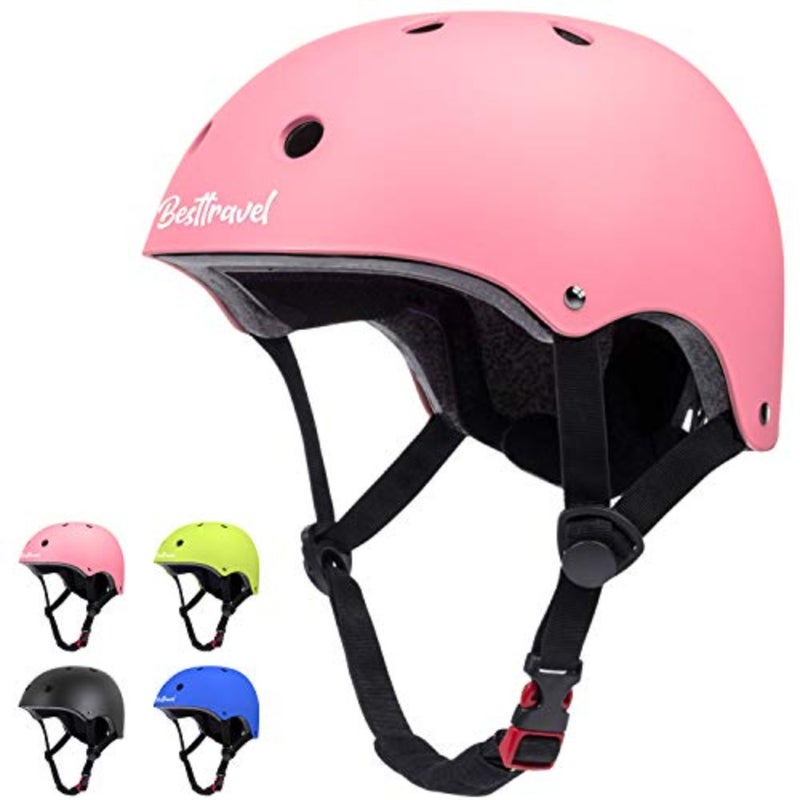 helmet for biking and multi-sports, lightweight EPS foam with durable PC shell, matte black finish, adjustable fit system and 12 ventilation ports for comfort and safety - Image 1