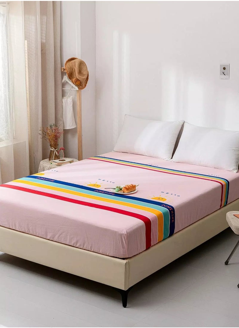 Generic Striped Pattern Fitted Sheet  - Image 3