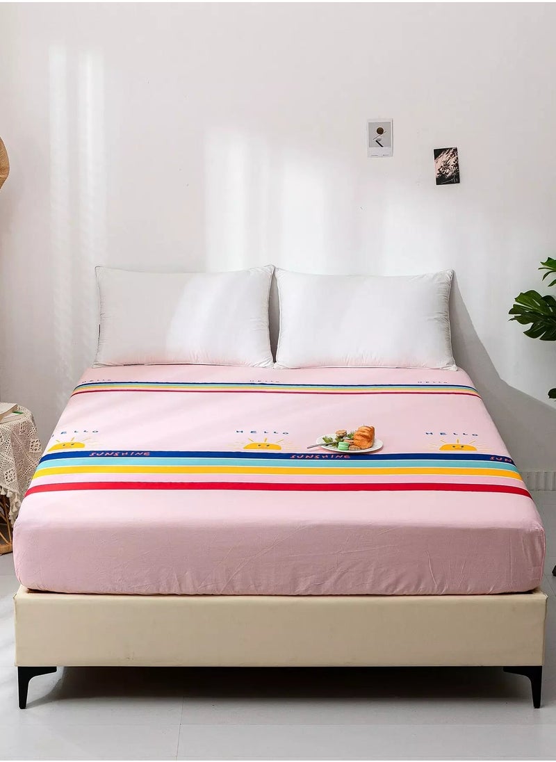 Generic Striped Pattern Fitted Sheet  - Image 1