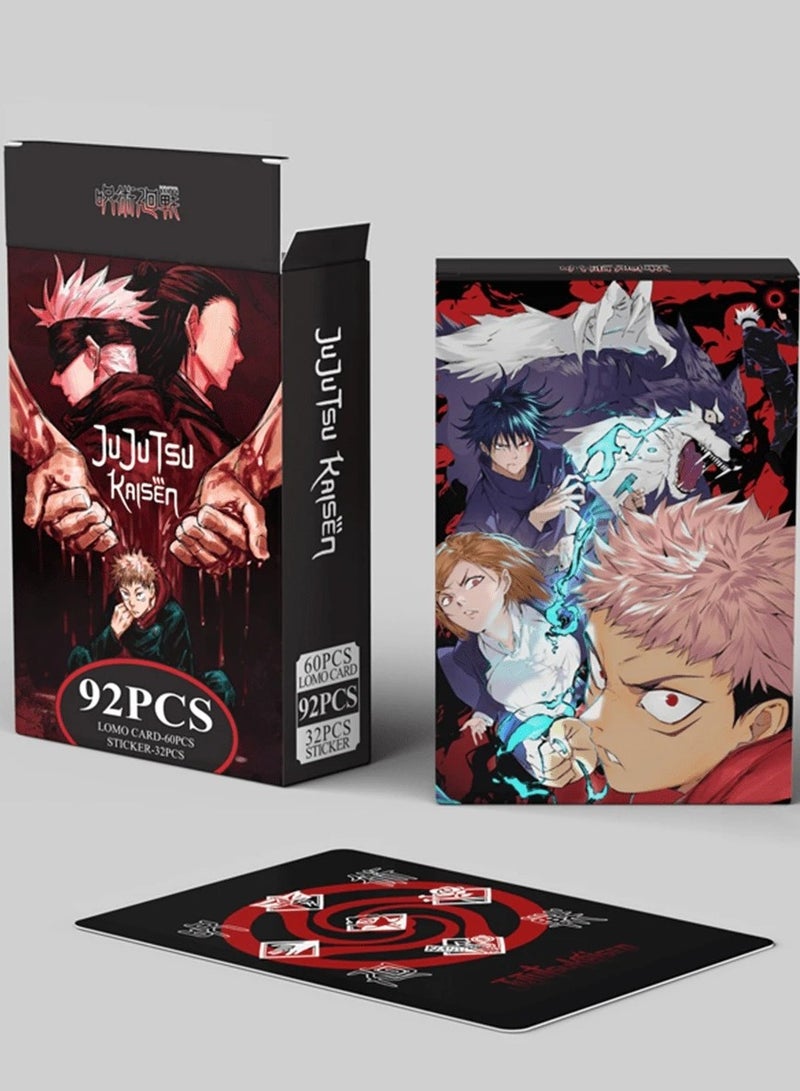 Generic Jujutsu Kaisen Collection Set - 60 Cards & 32 Stickers  - Image 1