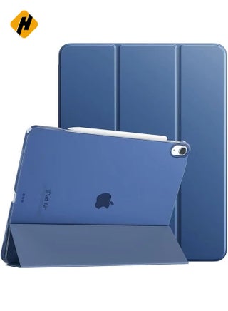 Slim Stand Cover for iPad Air 13-Inch (M2 2024) - Translucent Back with Auto Wake/Sleep and Touch ID Support, Navy Blue - pzsku/Z658BE040D33F8D4B7F2BZ/45/_/1734358578/e901aa0b-39d4-4553-b861-d13a53c86420