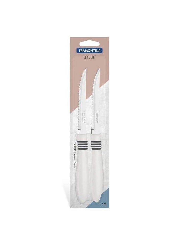Tramontina 2 PCS Steak Knives Set Cor & C - Image 1