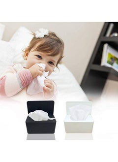Moorfowl Moorfowl Baby Wipe Dispenser for Bathroom, Upgarde Design(8.2L x 4.9W x 3.9H inches), Minimalist Wipes Holder Container Flushable Wipes Box with Lid for Home Office Car  - Image 3