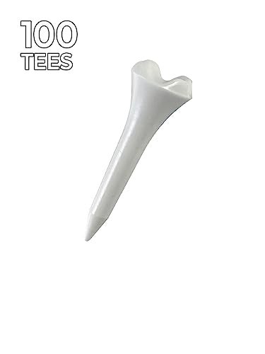 Pride Golf Tee Performance Plastic Golf Tees - 100 Count, 1-1/2 Inch - #1 Brand on The Tour - Best for Irons, Hybrids, and Woods - Improve Distance and Accuracy - Enhanced Design Increases Durability - Image 2