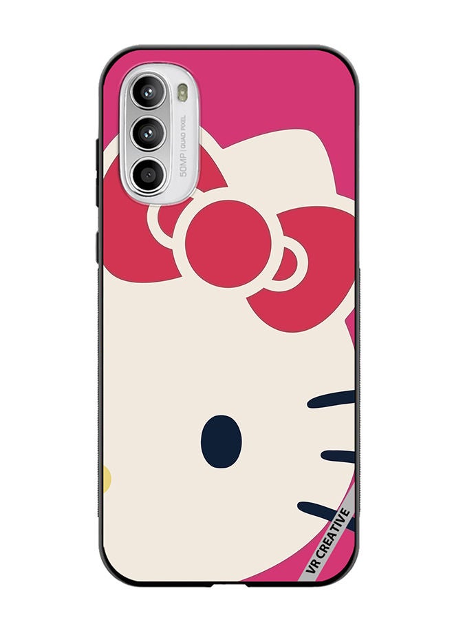 VR CREATIVE Protective Case Cover For Motorola Moto G82 Kitty Design Multicolour - Image 1