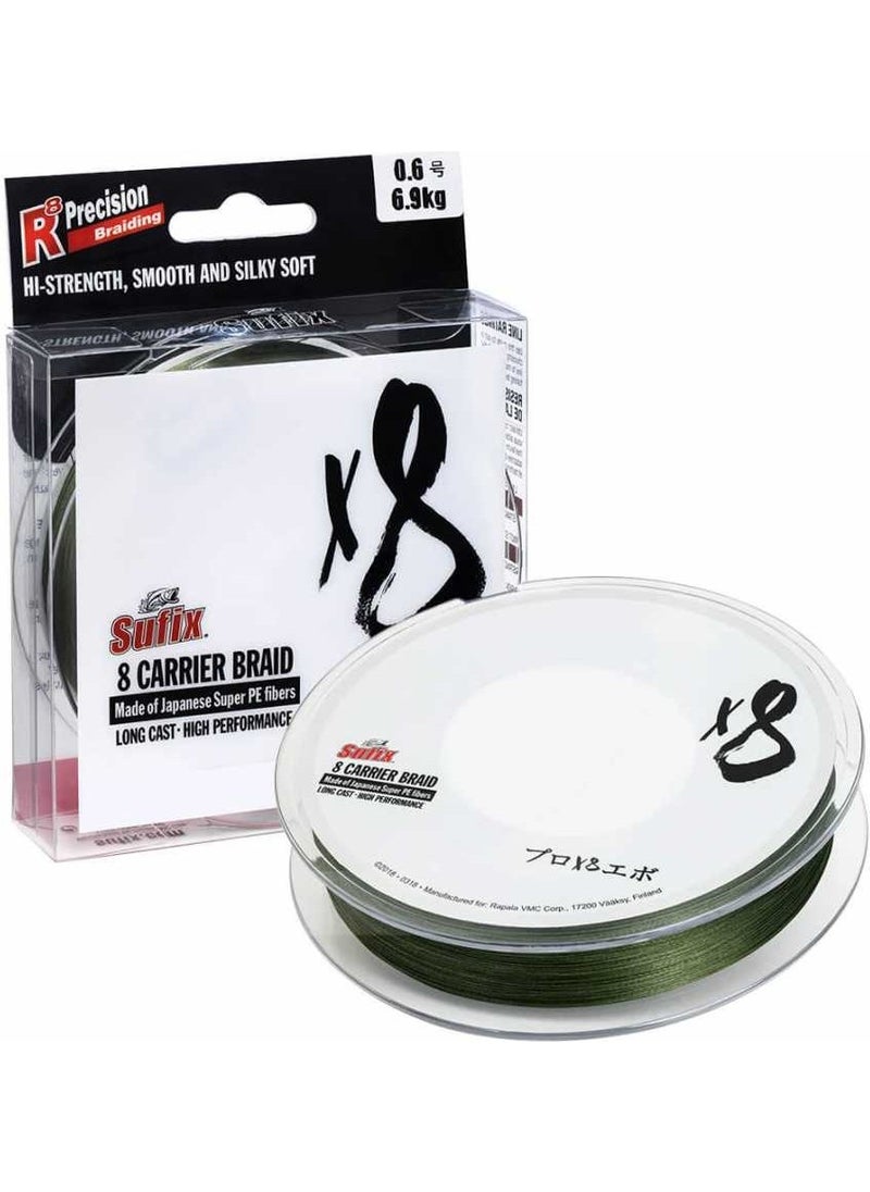 Sufix - X8 Line GREEN-0.148MM - 300M - 7.5kg - Image 1