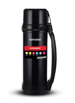 SONASHI 1.8L Vacuum Flask  for Hot And Cold Beverages  High Quality Stainless Steel Body with Double Wall Insulation  Unbreakable Flasks with Big Mouth for Daily Use  Portable Friendly SVF-1800  - Image 1