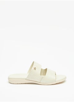Womens Textured Slip-On Sandals