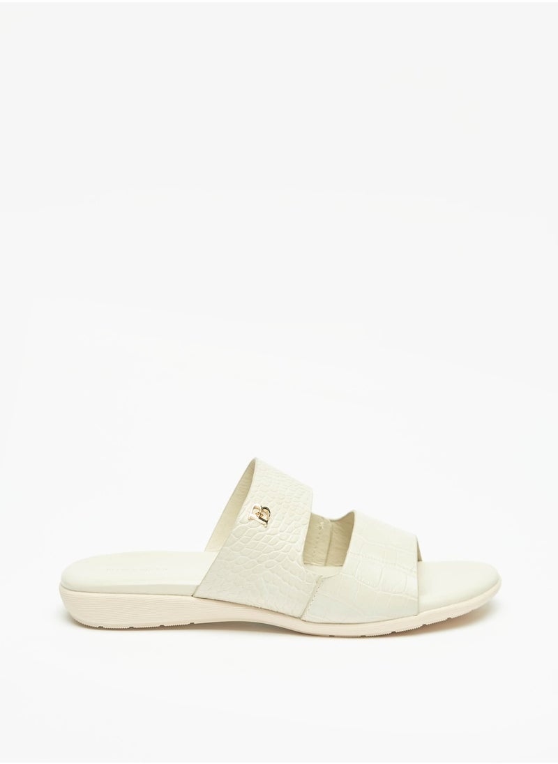 Flora Bella By Shoexpress - Womens Textured Slip-On Sandals - Image 1