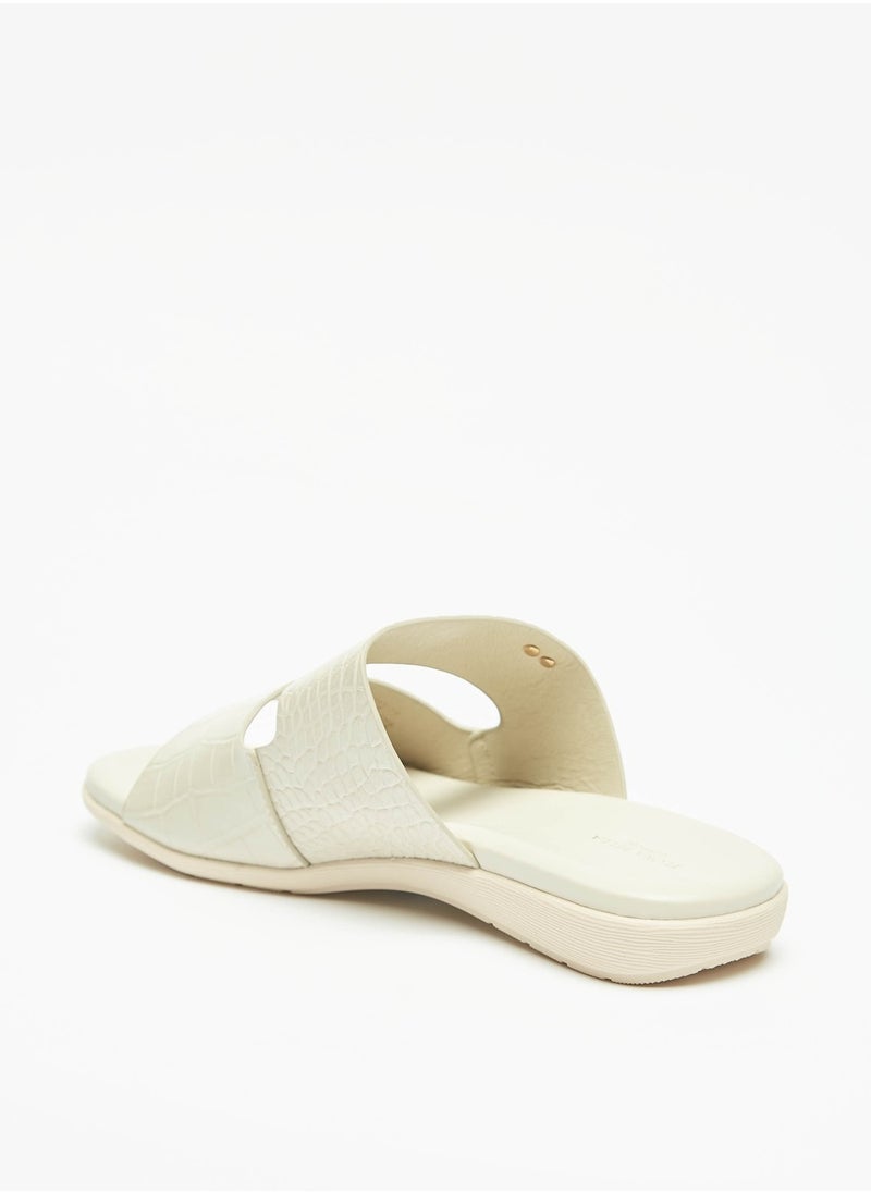 Flora Bella By Shoexpress - Womens Textured Slip-On Sandals - Image 1