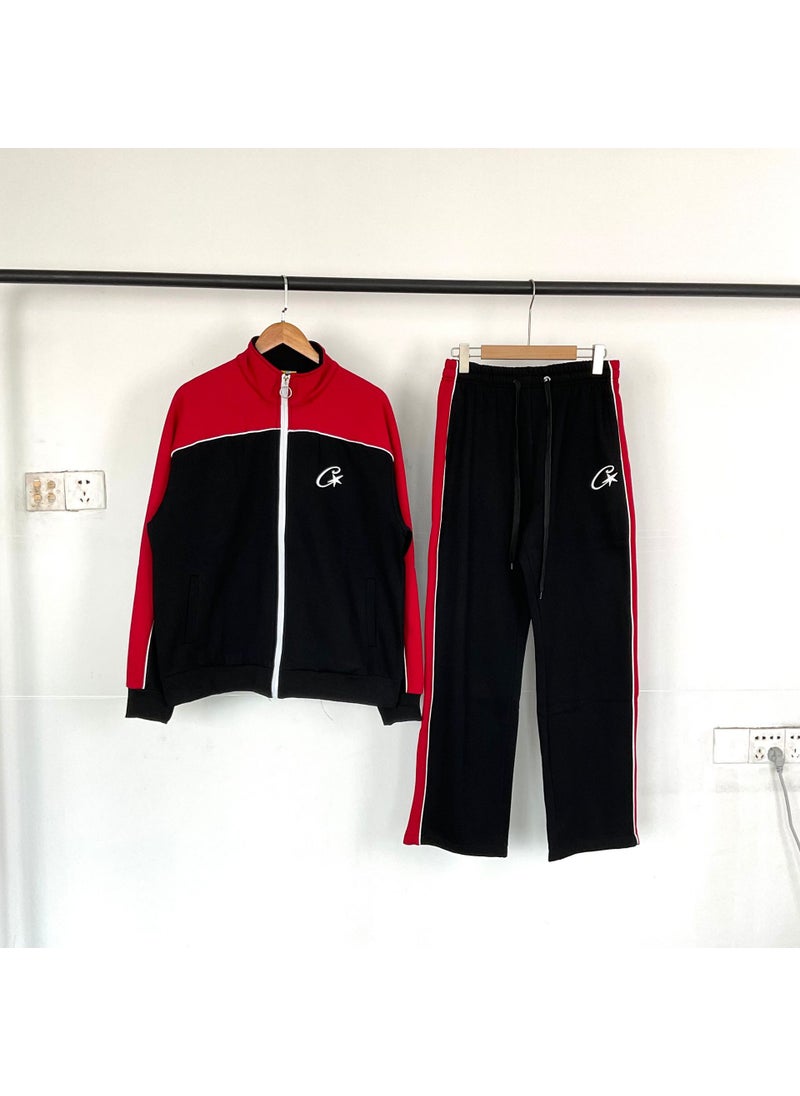 Generic - Corteiz Trendy Streetwear Jacket Set for Men black - Image 1