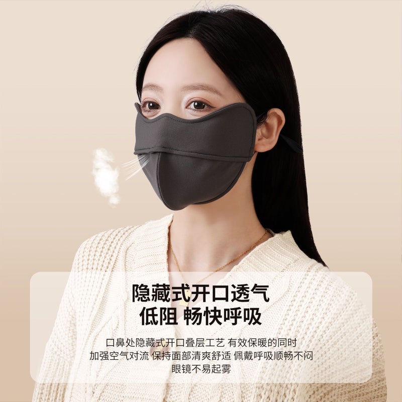 Winter Fishbone Mask For Men And Women, Windproof And Cold-Proof Mask, 5D Stereo Breathable Eye Protection, Thickeneded And Velvet Warm Mask - Image 4