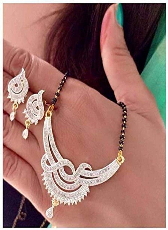 JDX American Diamond Artistic Design Alloy Mangalsutra For Women - Image 2