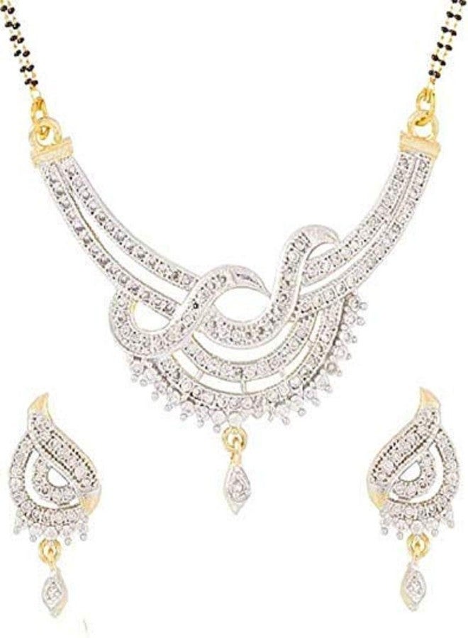 JDX American Diamond Artistic Design Alloy Mangalsutra For Women - Image 1
