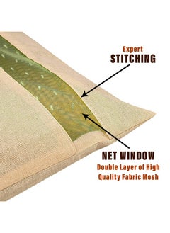 Kuber Industries Kuber Industries Saree Bags | Clothes Bags for Storage | Cotton Wardrobe Organizer | Mesh Window Cloth Storage Bags Set | Single Packing Saree Bags | Pack of 30 | Cream  - Image 2