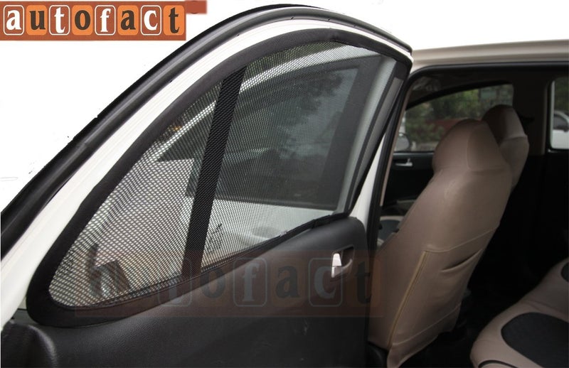 Autofact Magnetic Car Sunshades Compatible with Mahindra Scorpio (2014 to 2022) (Set of 4) – Easy Installation, UV Protection, Keeps Car Cool (Front 2 with Zippers, Rear 2 Without Zippers) - Image 3