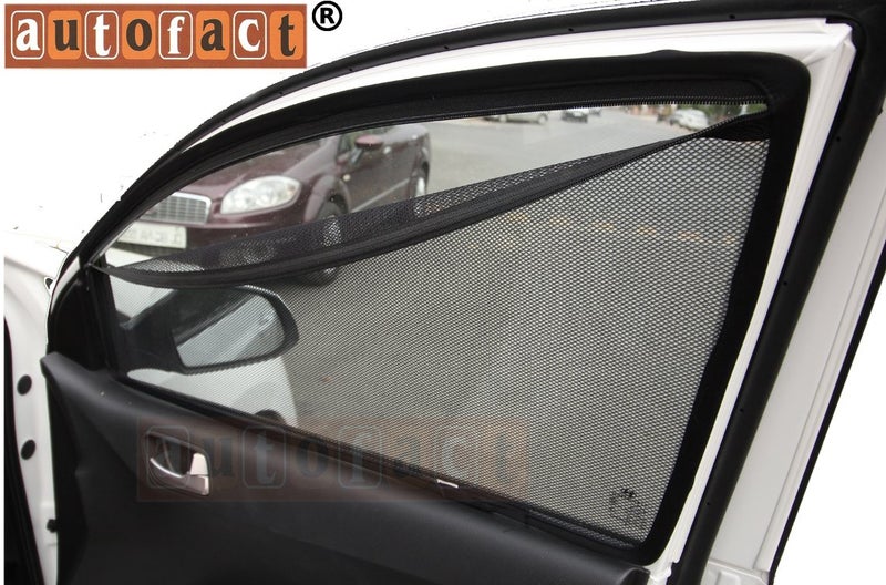 Autofact Magnetic Car Sunshades Compatible with Mahindra Scorpio (2014 to 2022) (Set of 4) – Easy Installation, UV Protection, Keeps Car Cool (Front 2 with Zippers, Rear 2 Without Zippers) - Image 2