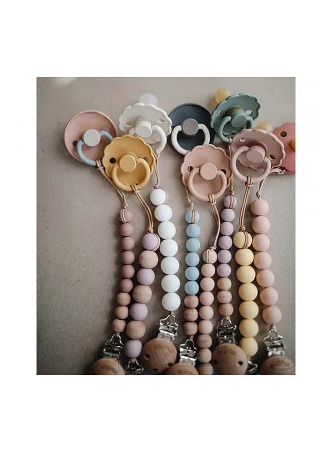 FRIGG Daisy Latex Baby Pacifier 0-6M 2-Pack Woodchuck/Blush - Size 1 - Image 2
