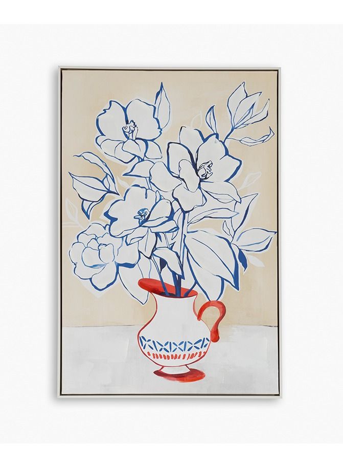 2XL Home Still Life Painting BLUE 62.5x92.5cm - Image 1