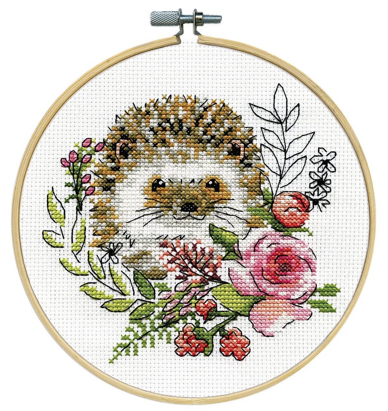 Design Works Crafts Janlynn Counted Cross Stitch Kit  Hedgehog - Image 1