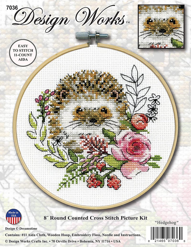 Design Works Crafts Janlynn Counted Cross Stitch Kit  Hedgehog - Image 2