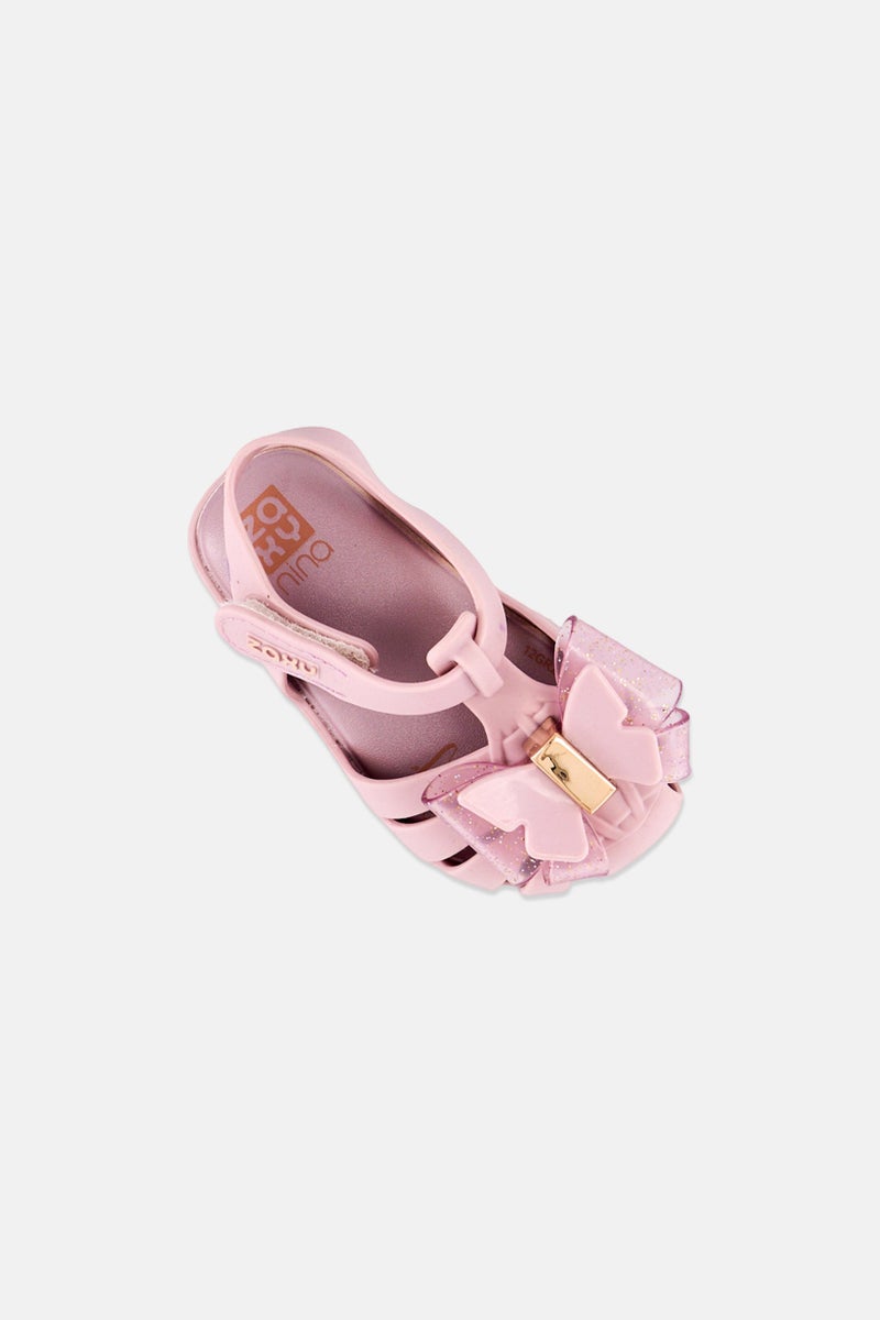 Zaxy Toddlers Girl Sling Back Closed Toe Sandals, Lilac  - Image 3