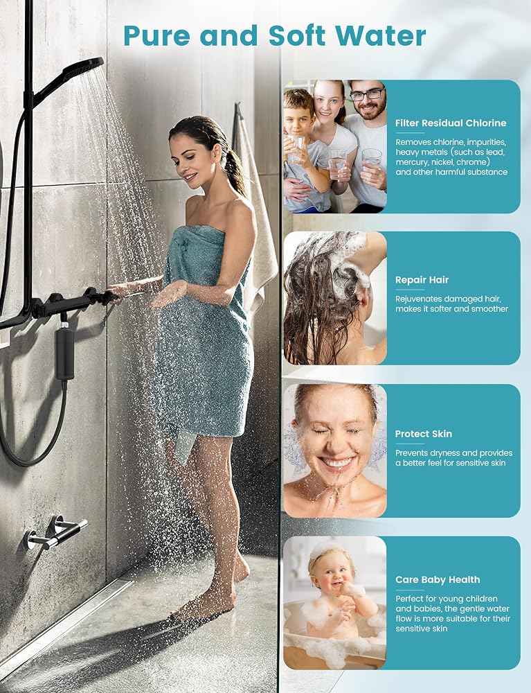 FEELSO { "titleAr": "خرطوشة فلتر دش FEELSO ذات 32 مرحلة تقلل من نسبة الكلور بنسبة 99%" "detailsAr": "ملاحظة: غير مناسبة لمقابض الدش الكهربائية. لتجنب تسرب الماء، يرجى التأكد من تركيب الواشر الأبيض داخل خرطوشة الفلتر قبل التركيب. خرطوشة فل - Image 5