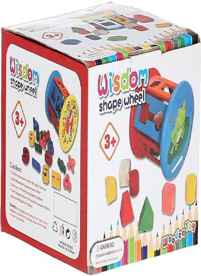 Generic Wisdom Shape Wheel Sorting Skill Development Toy Children Shaping  - Image 2