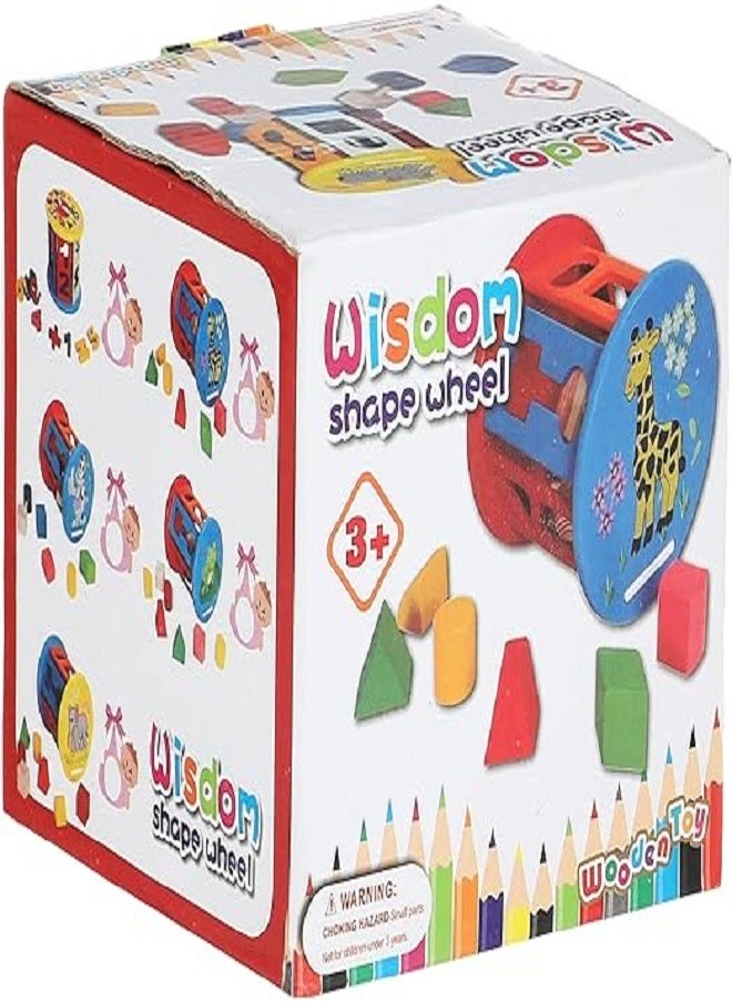 Generic Wisdom Shape Wheel Sorting Skill Development Toy Children Shaping  - Image 3