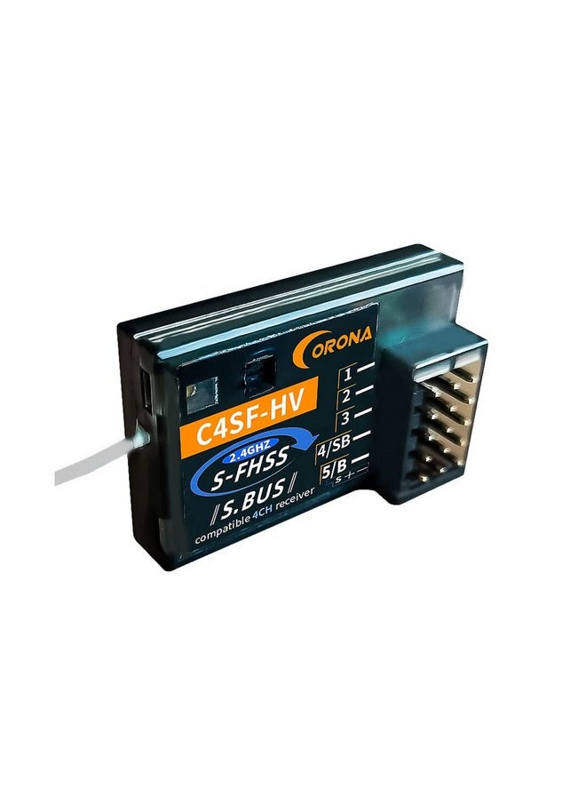 SoloGood - Corona C4Sf 2.4G Receiver Plashproof S Fhss Hv Receiver 4Ch Compatible For Futaba Sbus 3Pv 4Pls 4Pv 7Px 4Px Etc. - Image 1