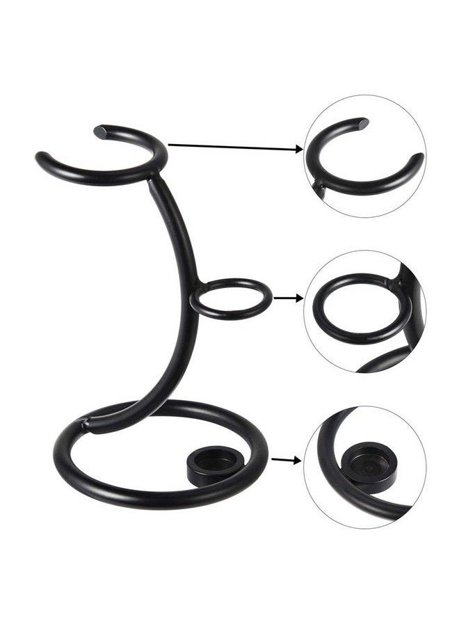 esowemsn - 1Pc Black Stainless Steel Razor Holder Stand Brush Shaving Holder Safety Men - Image 1