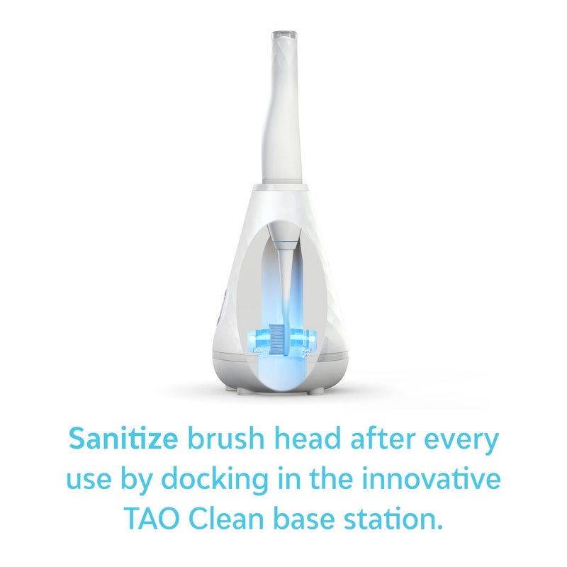 TAO Clean Sonic Electric Toothbrush Replacement Heads (3-Pack) â€“ Replacement Heads for the TAO Clean Electric Toothbrush and Docking Station, White - Image 5