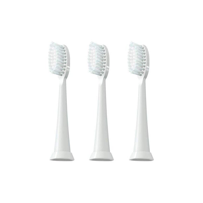 TAO Clean Sonic Electric Toothbrush Replacement Heads (3-Pack) â€“ Replacement Heads for the TAO Clean Electric Toothbrush and Docking Station, White - Image 1