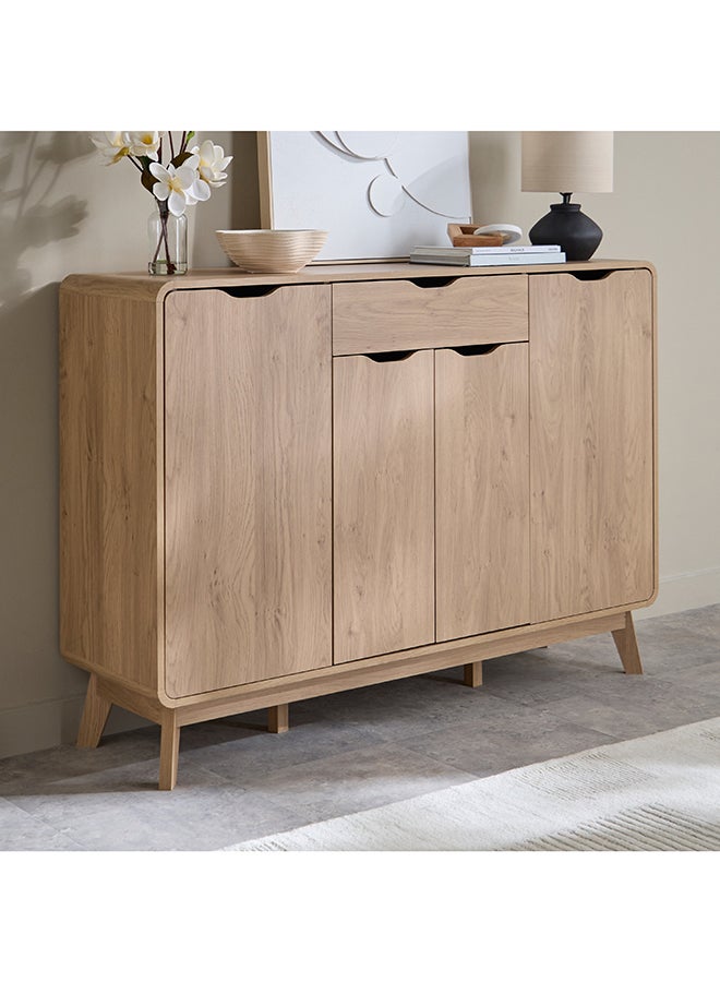 Home Box Nordica 22-Pair Shoe Cabinet with 4 Door and Drawer - Image 1