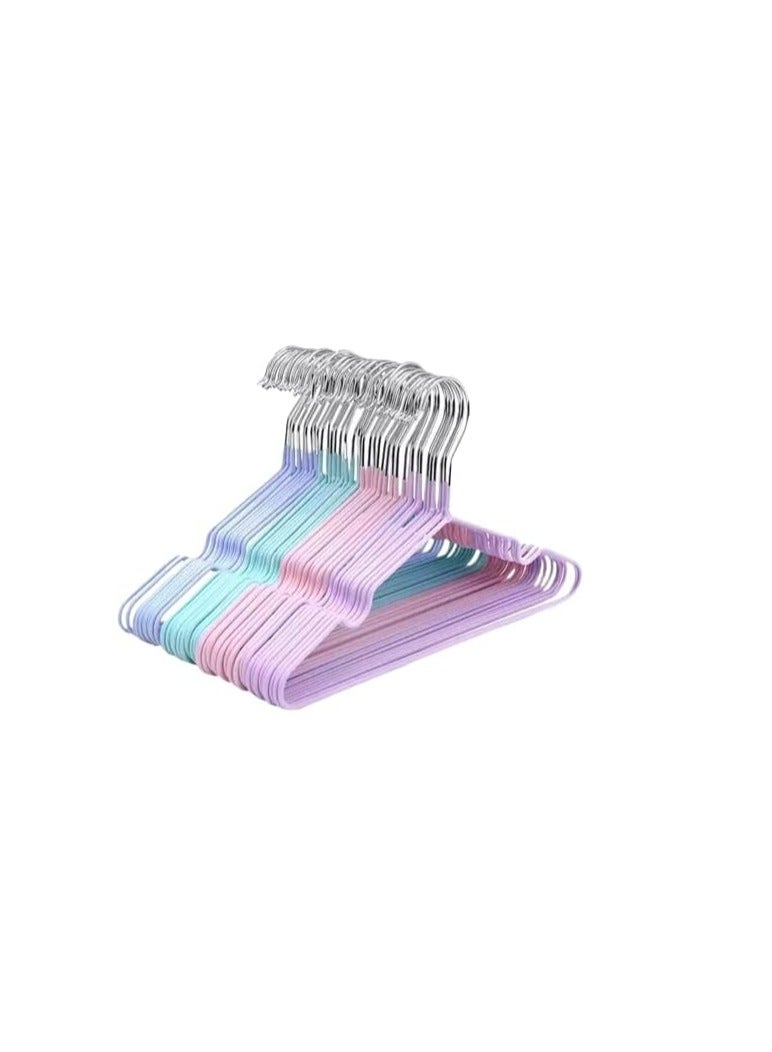 شماعة معدنية مجلفنة – خامة ثقيلة وحجم كبير لتحمل الملابس الثقيلة والجواكت، متينة وعملية للاستخدام طويل الأمد L - Image 1