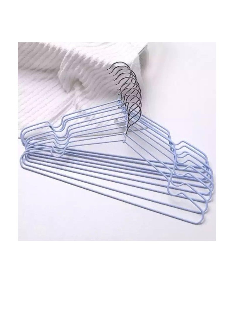 شماعة معدنية مجلفنة – خامة ثقيلة وحجم كبير لتحمل الملابس الثقيلة والجواكت، متينة وعملية للاستخدام طويل الأمد L - Image 2